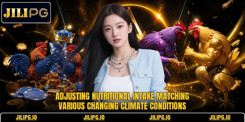 Adjusting nutritional intake matching various changing climate conditions