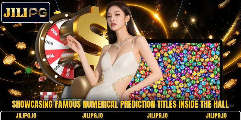 Showcasing famous numerical prediction titles inside the hall Showcasing famous numerical prediction titles inside the hall
