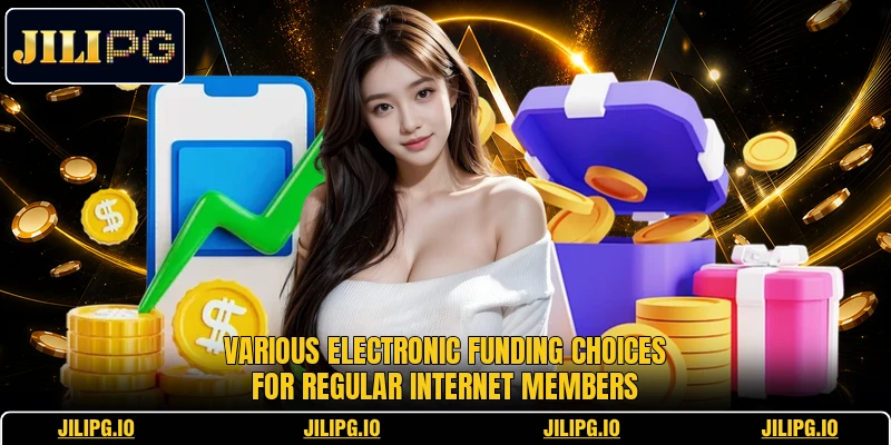 Various electronic funding choices for regular internet members